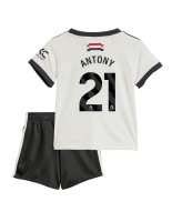 Manchester United Antony #21 Tredjedraktsett Barn 2024-25 Korte ermer (+ bukser)